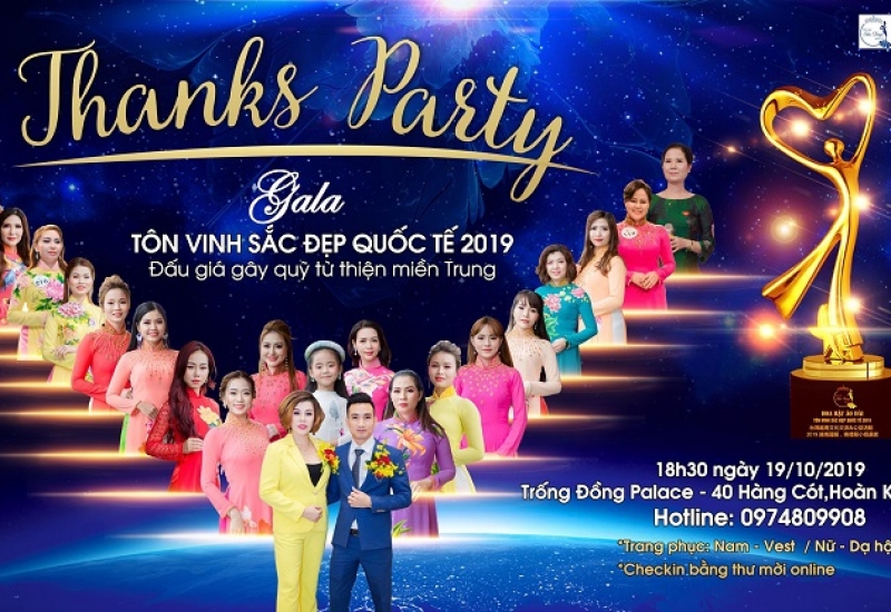 Thanks Party - Gala Tôn vinh Sắc đẹp quốc tế 2019