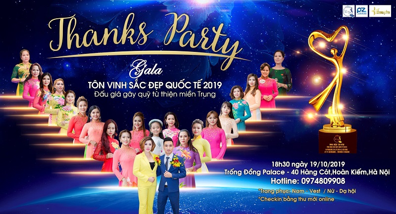 Thanks Party - Gala Tôn vinh Sắc đẹp quốc tế 2019